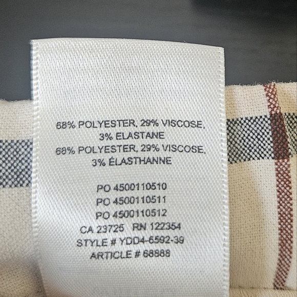 Wilfred Darontal Greyscale Isla Tartan Career Pant Size 0 - Picture 9 of 9